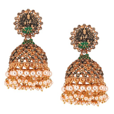 Gold Plated Classic Jhumkas Earrings